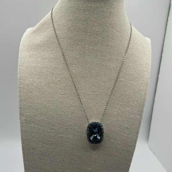 Swarovski Blue Crystal Necklace - Picture 4 of 5